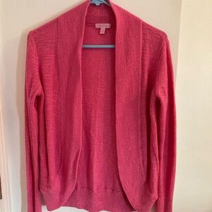 Cozy Open-Front Pink Lilly Pulitzer Women's Sweater Cardigan